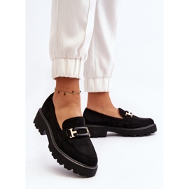 Mocasines De Mujer Con Adorno Negro Omavia 5
