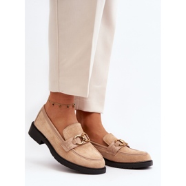 Mocasines Clásicos Mujer Beige Fiviana 2