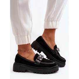 Mocasines De Mujer Con Tira Decorativa Negro Nancille 9