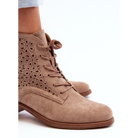 S.barski HY66-136 Botines Mujer con Estampado, Beige 8