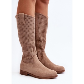 S.barski HY66-139 Botas Caladas Beige Mujer 7