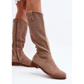 S.barski HY66-139 Botas Caladas Beige Mujer 6