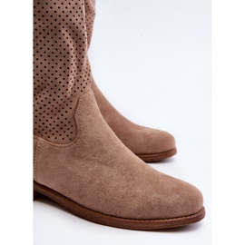 S.barski HY66-139 Botas Caladas Beige Mujer 2