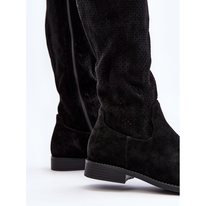 S.barski HY66-139 Botas Caladas Mujer, Negro 2