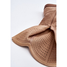 S.barski HY66-150 Botas Caladas Con Tacón Plano Beige 8