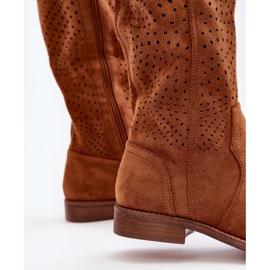 S.barski HY66-150 Botas Planas Camel Caladas marrón 11