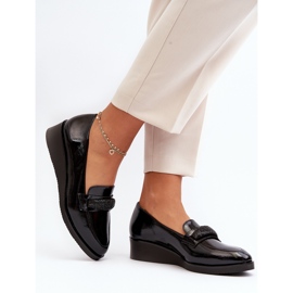 Vinceza Zapatos Mujer Charol Mocasines Negro Polike 4