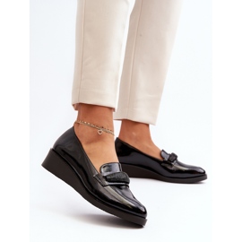 Vinceza Zapatos Mujer Charol Mocasines Negro Polike 5