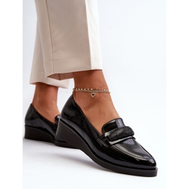 Vinceza Zapatos Mujer Charol Mocasines Negro Polike 8
