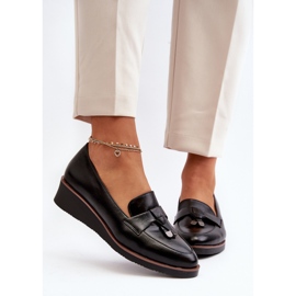 Vinceza Zapatos de Mujer con Cuña y Adorno, Miliret Negro 5