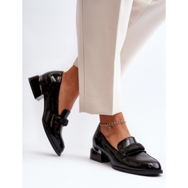 Vinceza Zapatos Mujer Charol Tacón Bajo, Negro Marilni 2