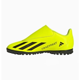Zapatillas Adidas X Crazyfast Club Vel Tf Jr IF0713 amarillo 2