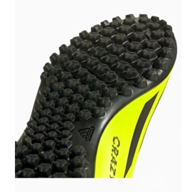 Zapatillas Adidas X Crazyfast Club Vel Tf Jr IF0713 amarillo 4
