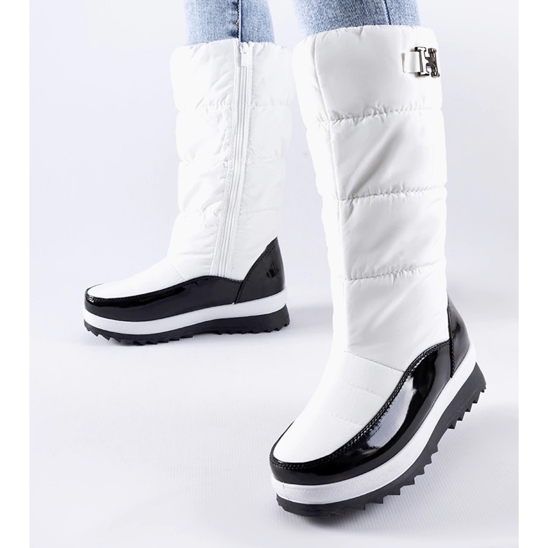 Botas altas para la nieve blancas con aislamiento de Canneto blanco 1