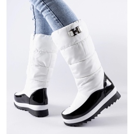 Botas altas para la nieve blancas con aislamiento de Canneto blanco 2