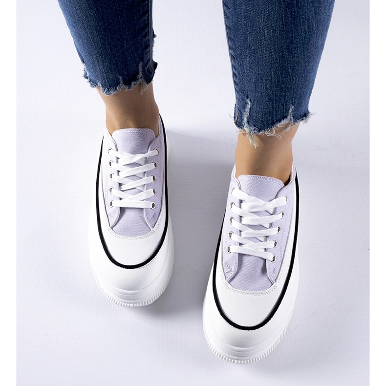 Zapatillas moradas con plataforma Plesio. púrpura 1