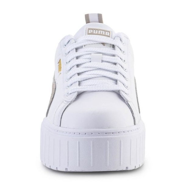 Puma Mayze Lth plataforma W zapatos 381983-02 blanco 1