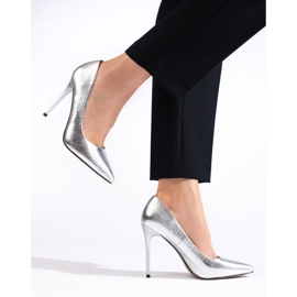 Goodin Tacones de moda plata 2