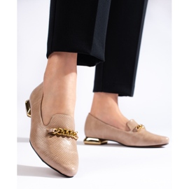 Señores puntiagudos de mujer beige de Daszyński 1