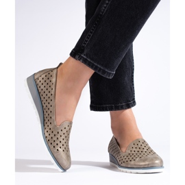 Señores calados dorados para mujer de Daszyński 2