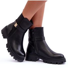 Botas de jodhpur femeninas con una decoración negra negro 4