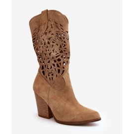 Zazoo 3414 Botines Calados Mujer, Ante, Beige 1 Zazoo 3414 Botines Calados Mujer, Ante, Beige 1