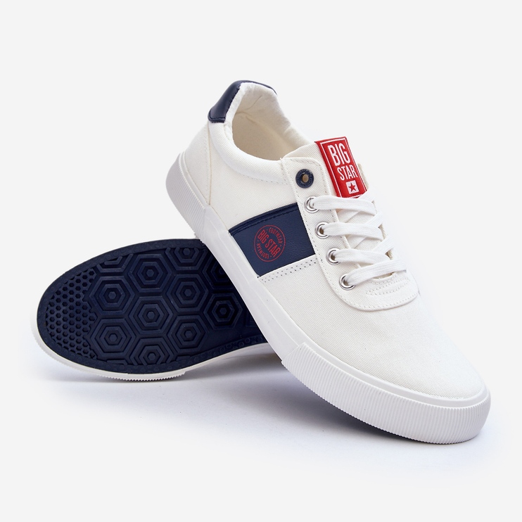 Zapatillas Hombre de Tela Big Star JJ174253 Blanco 1