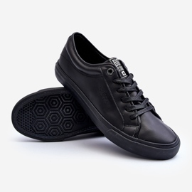 Zapatillas Hombre Piel Ecológica Negras Big Star JJ174234 negro 2 Zapatillas Hombre Piel Ecológica Negras Big Star JJ174234 negro 2