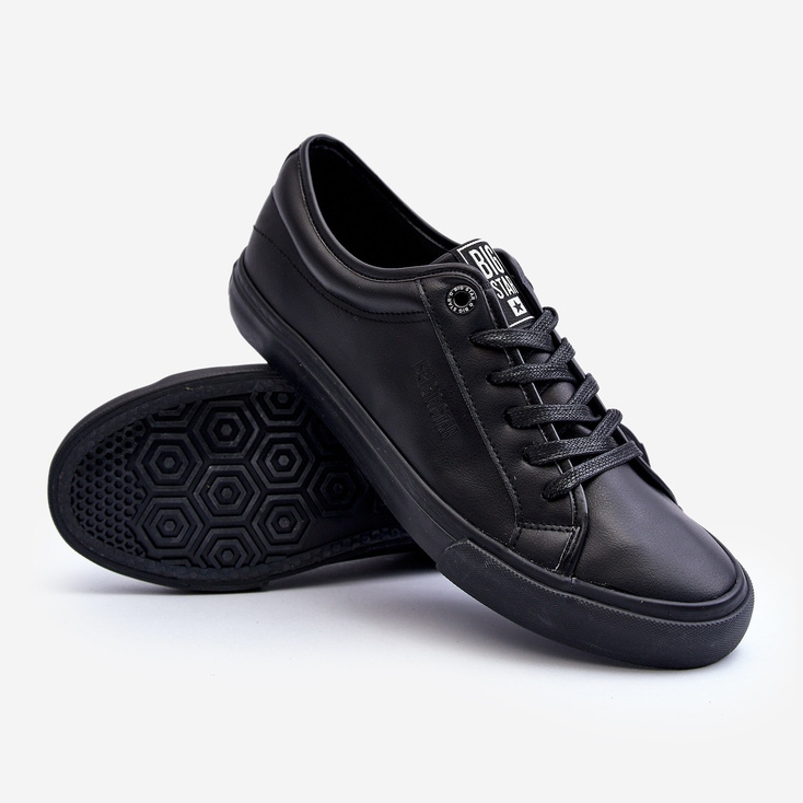 Zapatillas Hombre Piel Ecológica Negras Big Star JJ174234 negro 2