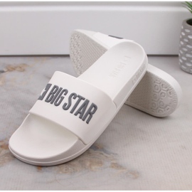 Chanclas de piscina mujer blanca Big Star FF274A199 blanco 3