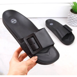Chanclas de playa de espuma negra para mujer Big Star FF274A389 negro 8
