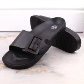 Chanclas de playa de espuma negra para mujer Big Star FF274A389 negro 9