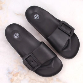Chanclas de playa de espuma negra para mujer Big Star FF274A389 negro 10