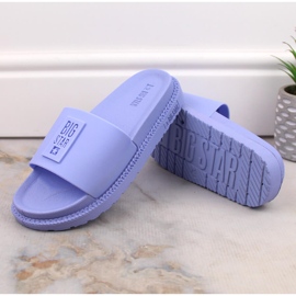 Chanclas plataforma mujer azul Big Star LL274431 3