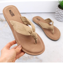 Chanclas mujer beige Big Star LL274623 1
