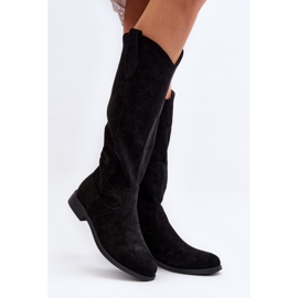 S.barski HY66-132 Botas Caladas Mujer, Negro 3