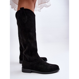 S.barski HY66-132 Botas Caladas Mujer, Negro 6