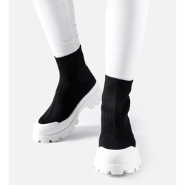 Zapatillas negras con parte superior flexible Varden negro 1 Zapatillas negras con parte superior flexible Varden negro 1