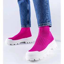 Zapatillas rosas con parte superior flexible Varden rosado 1 Zapatillas rosas con parte superior flexible Varden rosado 1