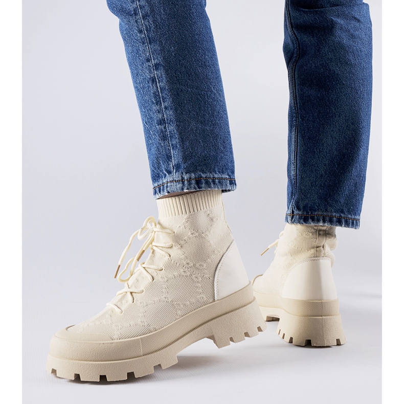 Zapatillas altas beige Éric 1