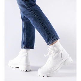 Zapatillas altas Éric blancas blanco 2