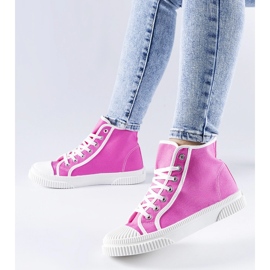 Zapatillas altas en rosa oscuro de Pozzuolo 2