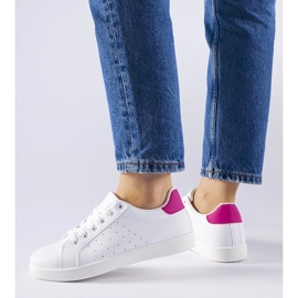 Zapatillas Bourassa blancas y rosas blanco 1