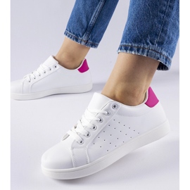 Zapatillas Bourassa blancas y rosas blanco 2