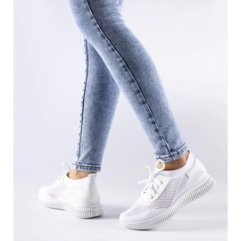 Zapatillas blancas caladas de Pierantonio blanco 1 Zapatillas blancas caladas de Pierantonio blanco 1