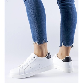 Zapatillas Bourassa blancas y negras. blanco 1