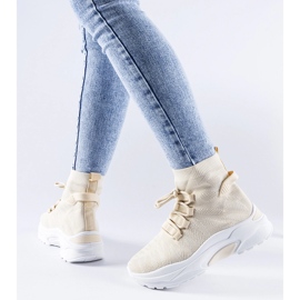 Zapatillas altas Vigatto beige 1