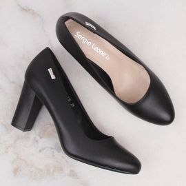 Zapatos de salón negros de Sergio Leone 1