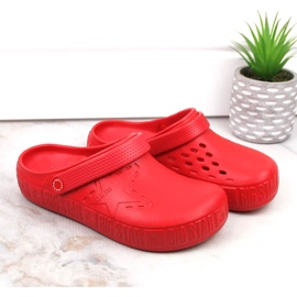 Zapatillas casa mujer kroks rojo Big Star II275004 2