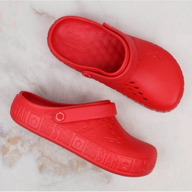 Zapatillas casa mujer kroks rojo Big Star II275004 4